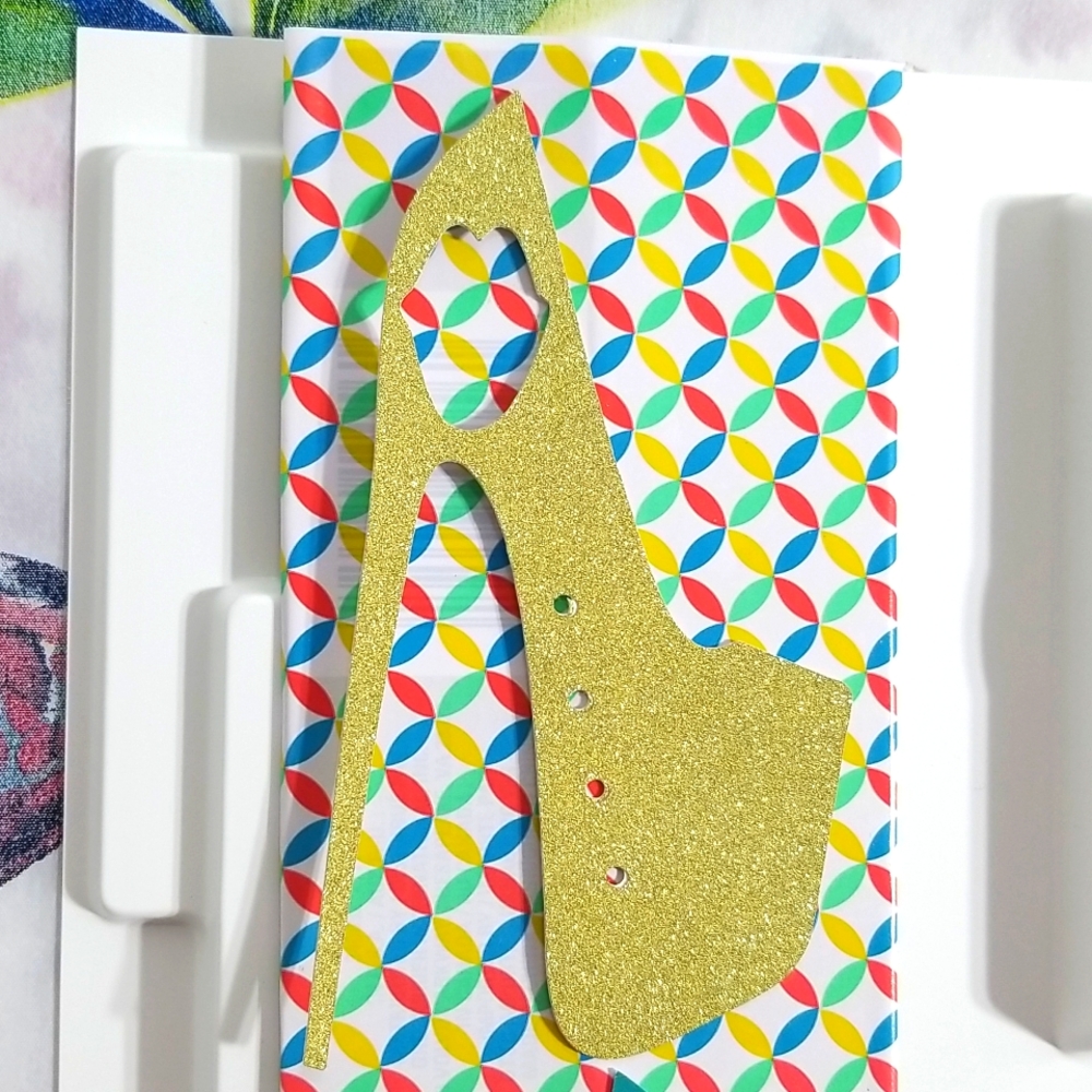 Card stock earring holder
